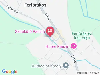 Szitakötő Panzió Fertőrákos a térképen
