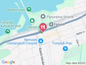 Delta Steakhouse & Cukrászda Fonyód a térképen