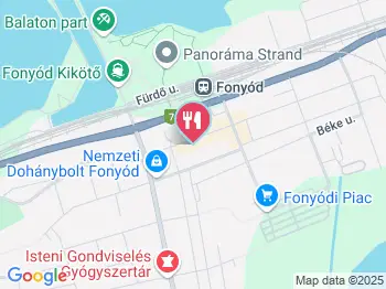 Makkos Vendéglő Fonyód a térképen