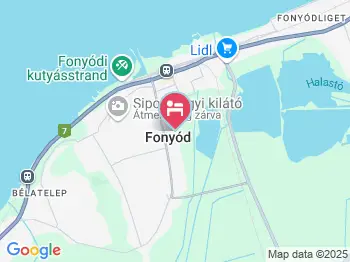 Napsugár Apartman Fonyód a térképen