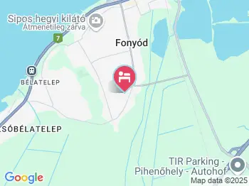 Rózsa Nyaralóház Fonyód a térképen