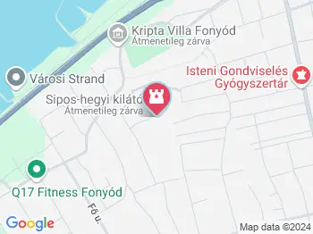 Sipos-hegyi kilátó Fonyód a térképen