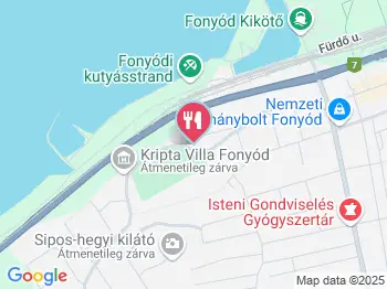 Villa Kávézó Fonyód a térképen