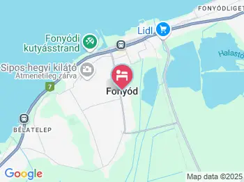 Zsigmond Nyaralóház Fonyód a térképen