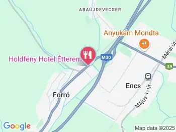Holdfény Hotel étterme Forró a térképen