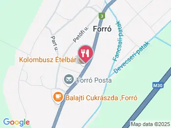 Kolombusz Ételbár Forró a térképen