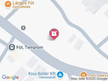 Gróf Apponyi Franciska szobra Fót a térképen