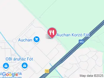 Mega Bisztro - Auchan Fót a térképen
