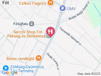 Serczli Shop Fót - Pékség & Delikátesz Fót a térképen