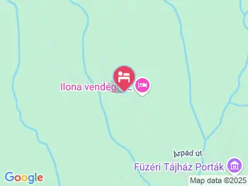 Ilona Vendégház Füzér a térképen