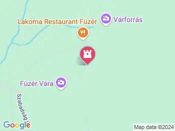 Sziklagyep látogató ösvény Füzér a térképen