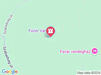 Várkápolna Füzér a térképen