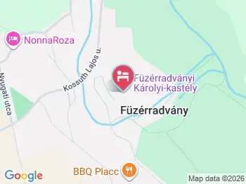 Füzérradványi Kastély Üdülőház Füzérradvány a térképen