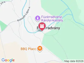Füzérradványi kastélykert Füzérradvány a térképen