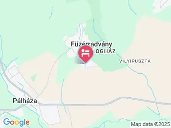 Korona Panzió Füzérradvány a térképen