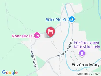Main Road Seven Vendégház Füzérradvány a térképen