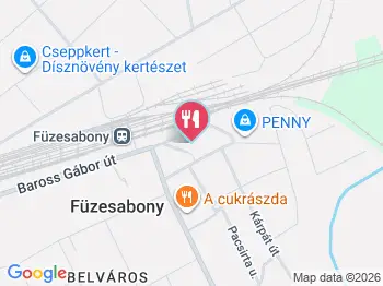 Márka Presszó Füzesabony a térképen