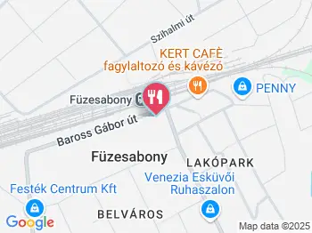 Muskátli Vendéglő Füzesabony a térképen