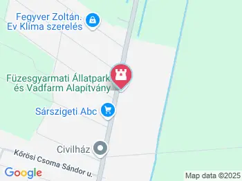 Füzesgyarmati Állatpark & Vadfarm Füzesgyarmat a térképen