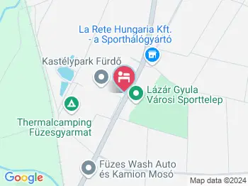 Kastélypark Fürdő Motel Füzesgyarmat Füzesgyarmat a térképen