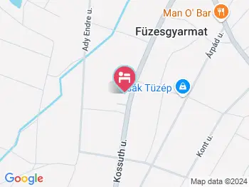 Kemencés Udvarház Füzesgyarmat a térképen