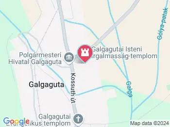 Isteni Irgalmasság templom Galgaguta a térképen
