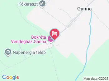 Bokréta Vendégház Ganna a térképen