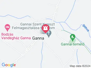 Ganna németajkú lakossága elűzetésének emlékműve Ganna a térképen