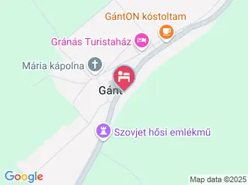 Vértes Fogadó Gánt a térképen