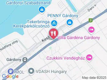 Dolce e Salato Gárdony a térképen