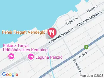 Fehér Fregatt Vendéglő Gárdony a térképen