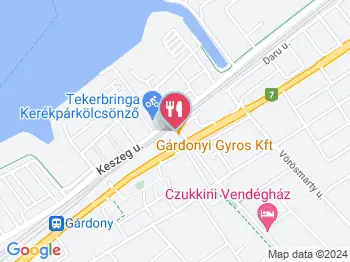 Gárdonyi Gyros Gárdony a térképen