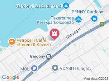 Sirály Strand Gárdony a térképen