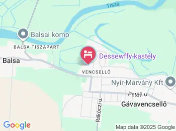 Vencsellői Wellness Vendégház Gávavencsellő a térképen