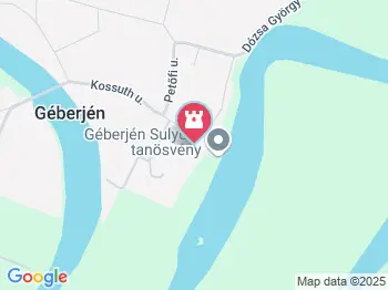 Jékey-kúria Géberjén a térképen