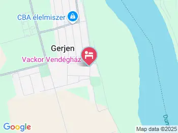Vackor Vendégház Gerjen a térképen