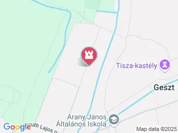 Zsombi tájháza Geszt a térképen