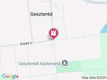 Kossuth Lajos Geszteréd a térképen