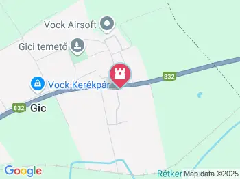 Jankovich-Bésán kastély Gic a térképen