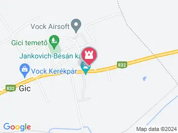 Szent Janka templom Gic a térképen