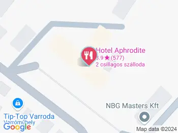 Aphrodité hotel bárja Göd a térképen