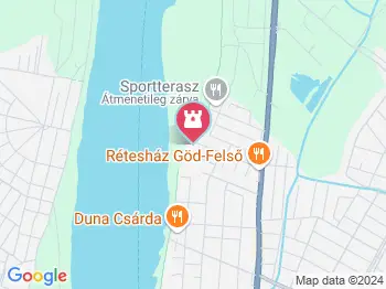 Dunakaland Kalandpark Göd a térképen