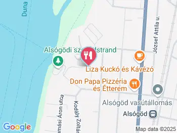 Dunapart Kisvendéglő Göd a térképen