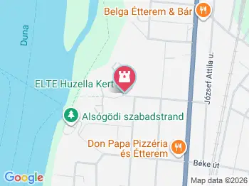 ELTE Huzella-kert Göd a térképen