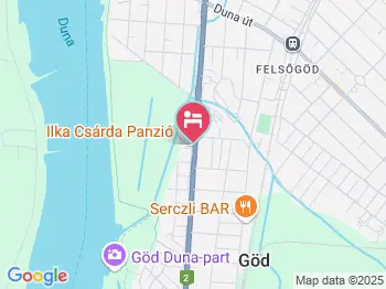 Ilka Panzió Göd a térképen