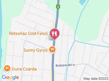 Gödör Bowling Bár & Étterem Göd a térképen