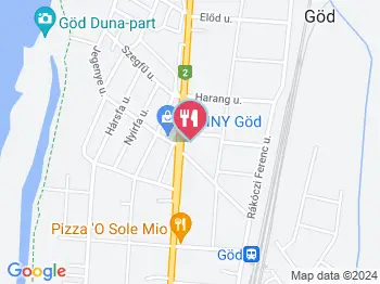 Kincsem Pékség Göd a térképen