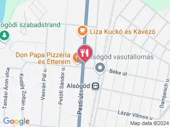 Különc Kávézó Göd a térképen