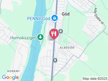 Mítosz Vendéglő Göd a térképen