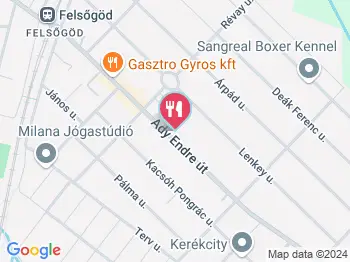Szőlőskert Borozó Söröző Göd a térképen